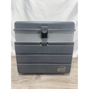 Vtg PLANO Fishing Tackle Box 3 Removeable Drawers Aprox 15x15x10